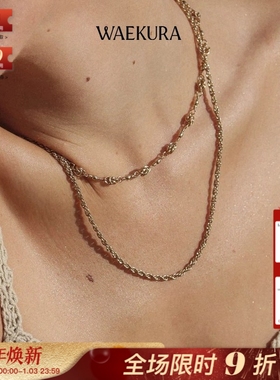 WaekuraYora绳结套索精致项链