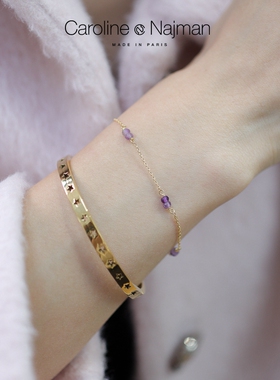 巴黎Caroline Najman正品代购VENUS系列彩色天然水小珠子显白手链