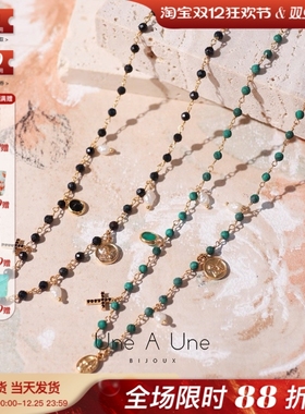 法国设计une a une正品代购天然石珍珠十字架小天使人像吊坠项链