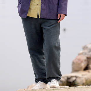 男士 楠麻中国风棉裤 超厚大码 加厚东北高腰保暖长裤 老人风梧 男冬季