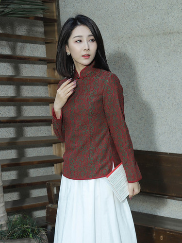 旗袍上衣龙妙蕾丝改良中式