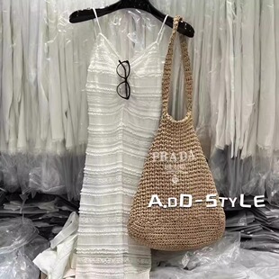 ADD白色长裙2026早春新款 纯欲显瘦蕾丝荷叶边设计感v领吊带连衣裙