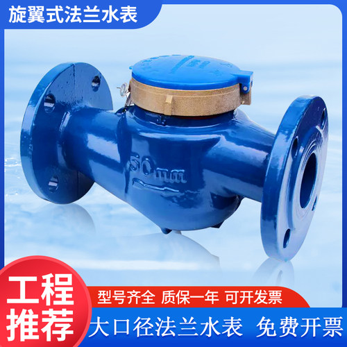 铸铁法兰水表旋翼口径立式