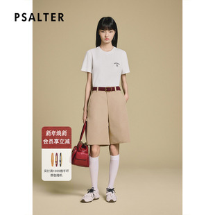 新款 2025冬季 五分裤 PSALTER诗篇简约百搭阔腿休闲中裤