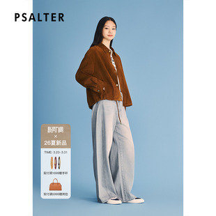 新款 诗篇专选美拉德羊反绒短款 宽松复古休闲皮衣2026春季