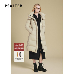 诗篇专选轻柔连帽修身 防风防水羽绒服冬款