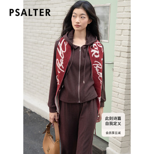连帽外套冬款 PSALTER诗篇德绒针织学院风休闲运动修身