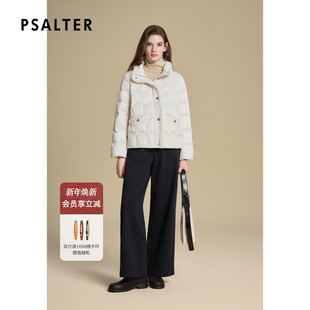 鹅绒羽绒服2025冬季 诗篇专选水貂毛变微茧型短款 新款 绒感冬季