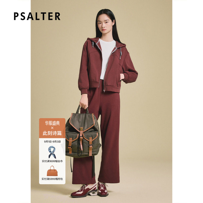 PSALTER诗篇时尚休闲运动风短款外套女百搭连帽上衣2025春款图片
