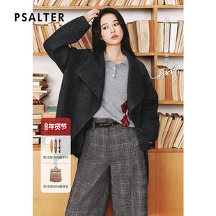 【周雨彤同款】PSALTER诗篇阿尔巴斯羊绒双面呢大衣2025冬款