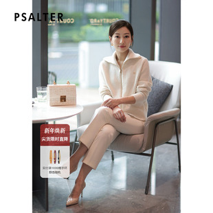 新款 诗篇专选大翻领双拉链口袋羊毛针织开衫 2025秋季