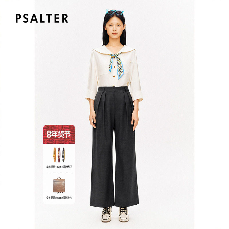 [智性学院风][醋酸]PSALTER诗篇复古海军领七分袖衬衫夏款,女装/女士精品,衬衫,淘宝优惠券,粉丝福利购,淘宝优惠卷