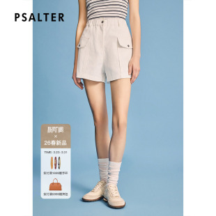 2026春季 女宽松直筒短裤 PSALTER诗篇通勤休闲裤 新款 享乐精神