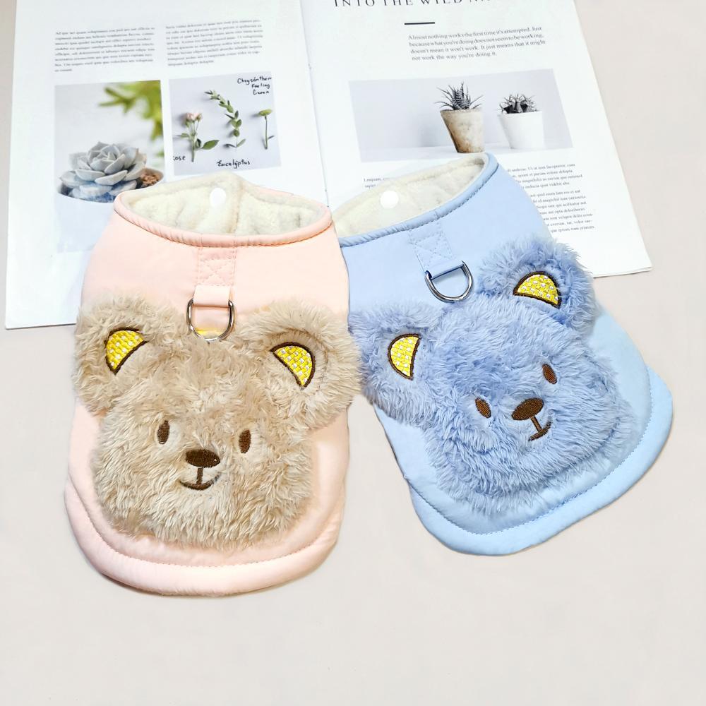 狗狗衣服马甲加厚可牵引猫咪