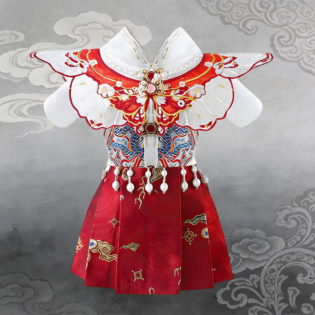 新款国风宠物礼服马面裙子猫咪狗狗衣服小型犬春夏装季秋装泰迪薄