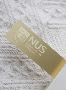 新加坡国立大学NUS校徽书签定制南洋理工大学logo周边送朋友学生