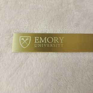美国埃默里大学Emory University书签可以定制黄铜材质