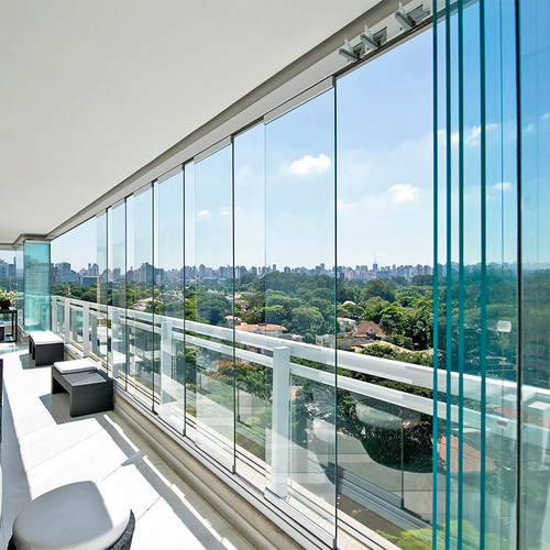 封阳台全开窗全景折叠窗折叠门