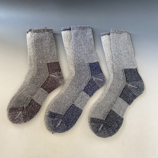 外贸  美利奴羊毛袜男袜户外运动登山全毛圈冬季保暖袜加厚袜子