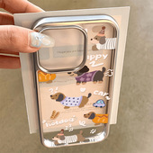 腊肠狗适用苹果16promax手机壳苹果16pro新款 15保护套13男女卡通