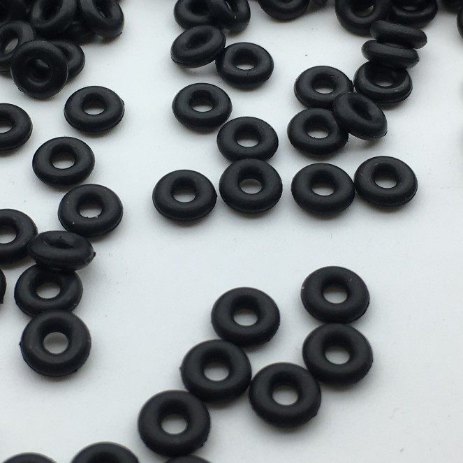30个一包 橡胶o型圈 橡皮圈钓鱼连接器黑色胶圈台钓渔具钓鱼配件