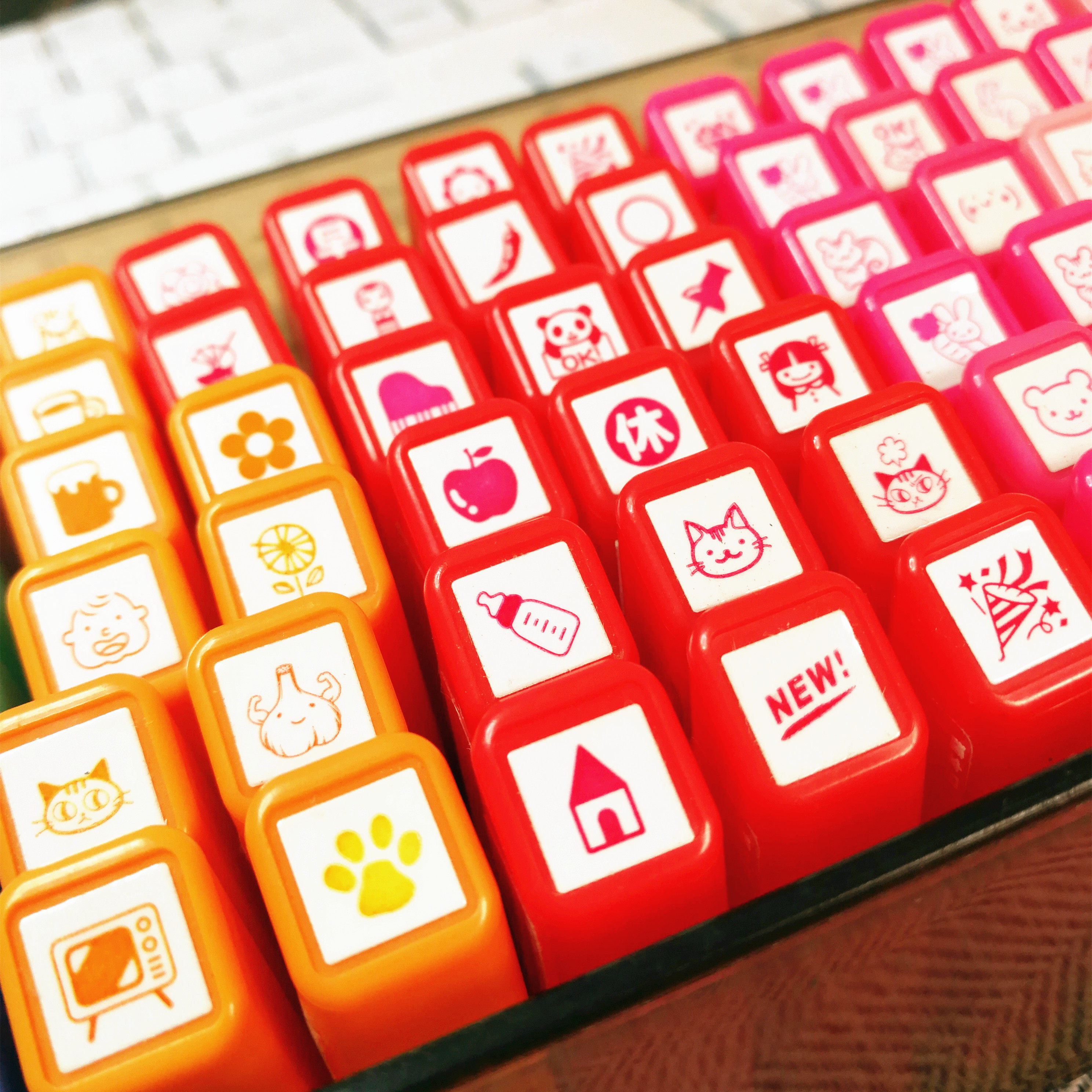 [MIJ]日本KODOMO NO KAO童颜浸透印章生活日程红橙