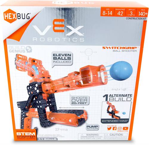 赫宝hexbug 男孩女孩VEX球射手亲子互动儿童益智拼装早教STEM玩具