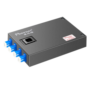 菲尼特 SC/FC/LC/ST 单模满配耦合器尾纤桌面式光纤终端盒4口8口12口24口小尺寸终端盒多模尾纤熔接盒加厚款