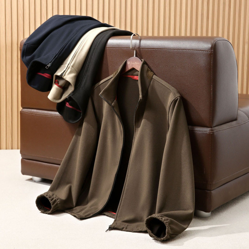 意式高奢 绵羊毛绵羊皮拼接 秋冬男士高级老钱风外套 新夹克外套,男装,夹克,淘宝优惠券,粉丝福利购,淘宝优惠卷