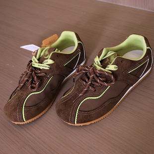 学生女鞋 巨好看拼色德训鞋 厚底休闲鞋 秋季 通勤百搭B400 女2025新款