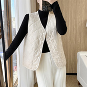 驼绒马夹坎肩休闲秋冬背心女装 显瘦不臃肿 保暖又实用 马甲H008