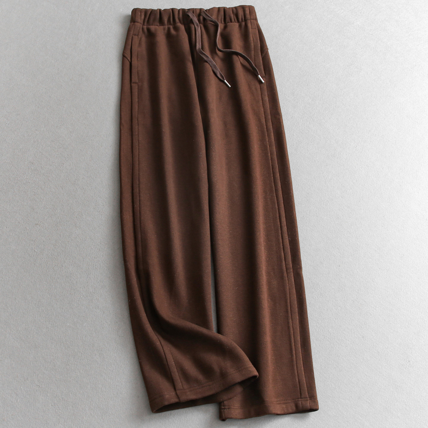 纯色加绒加厚抽绳松紧腰宽松慵懒直筒裤百搭阔腿裤女裤休闲裤Q328,女装/女士精品,休闲裤,淘宝优惠券,粉丝福利购,淘宝优惠卷