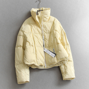 基础纯色云朵泡芙保暖锁温高度蓬松立领长袖 加厚外套女羽绒服Q048