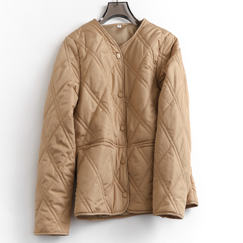 外套秋冬新款通勤气质长袖棉衣女