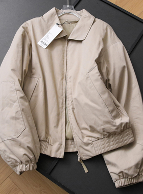 情侣款纯色宽松保暖飞行员休闲夹克外套25冬季新款长袖女棉衣B780