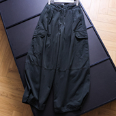 型桶形工装 阔腿长裤 裤 灰绿色高腰显瘦休闲版 2025秋季 新款 女裤 B317