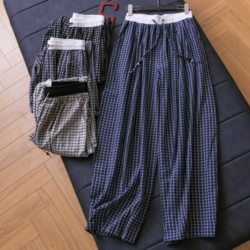 宽松阔腿裤弯刀裤慵懒风女休闲裤