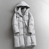 女装 高充绒高蓬松御寒保暖可拆卸连帽长款 防风加厚长袖 羽绒服Q671