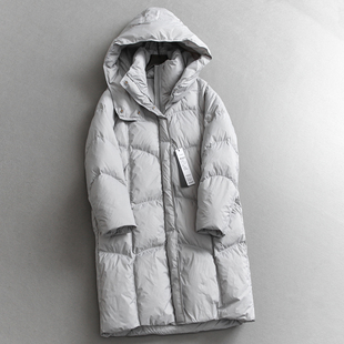 羽绒服Q671 女装 高充绒高蓬松御寒保暖可拆卸连帽长款 防风加厚长袖