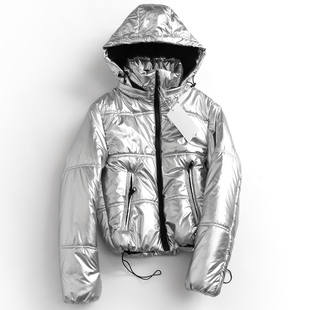 长袖 新款 百搭女棉衣棉服N329 可拆卸连帽拉链外套冬季 纯色加厚短款