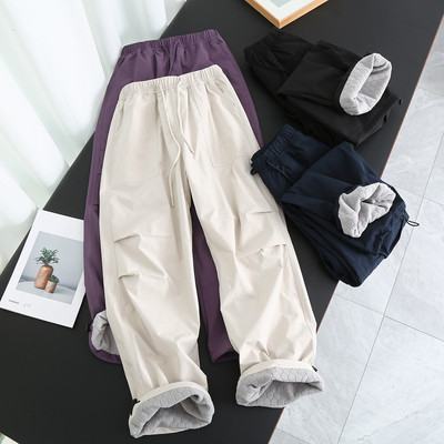 三防面料内里发热加绒户外休闲裤