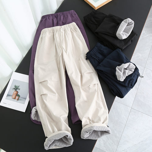 三防面料内里发热加绒户外休闲裤