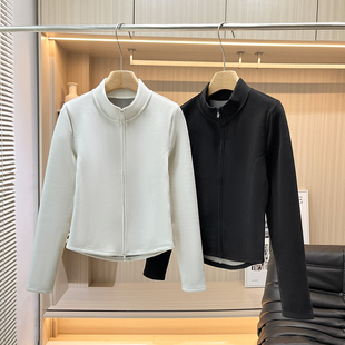 发热暖炉 立领卫衣外套女N837 小蛮腰保暖石墨烯聚温双头拉链长袖