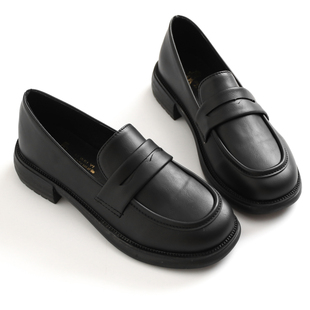 软底jk小皮鞋 乐福鞋 通勤工作单鞋 春秋英伦黑色女鞋 K104 女2025新款