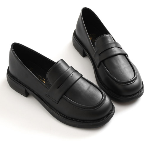 女鞋通勤工作单鞋软底jk小皮鞋