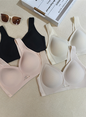 空气感果冻胶条软支撑聚拢防下垂文胸罩女内衣隐形舒适洞洞杯K421