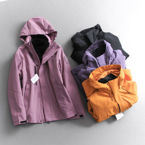 户外防风防水三合一可拆卸登山服