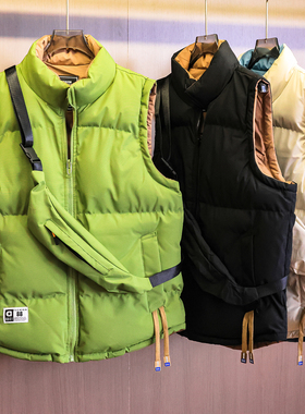 「配小包」正反两面穿情侣款立领面包服夹棉加厚保暖坎肩马夹M854