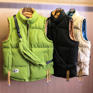 「配小包」正反两面穿情侣款 立领面包服夹棉加厚保暖坎肩马夹M854