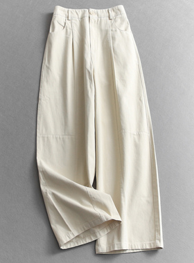 梨型巨显瘦纯色高腰遮肉显瘦直筒裤2025秋季新款阔腿休闲裤女B534